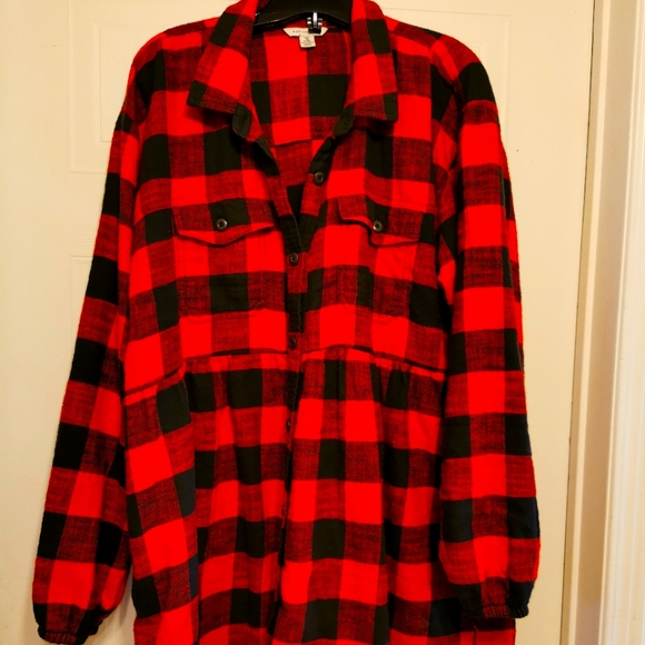 Large American Eagle Plaid tunic - Picture 1 of 2